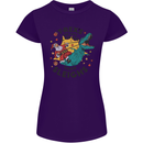 T-Rex Cooler than Sleighs Funny Christmas Womens Petite Cut T-Shirt Purple