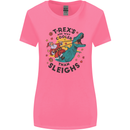 T-Rex Cooler than Sleighs Funny Christmas Womens Wider Cut T-Shirt Azalea