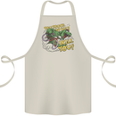 T-Rex Dinosaur Funny Cycling Cyclist Cotton Apron 100% Organic Natural