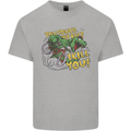 T-Rex Dinosaur Funny Cycling Cyclist Kids T-Shirt Childrens Sports Grey