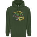 T-Rex Dinosaur Funny Cycling Cyclist Mens 80% Cotton Hoodie Forest Green