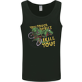 T-Rex Dinosaur Funny Cycling Cyclist Mens Vest Tank Top Black