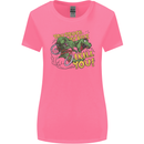 T-Rex Dinosaur Funny Cycling Cyclist Womens Wider Cut T-Shirt Azalea