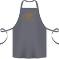 T-Rex Dinosaure Riding a Bicycle Cycling Cotton Apron 100% Organic Steel