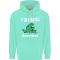 T-Rex Hates Backstroke Funny Swimmer Swim Childrens Kids Hoodie Peppermint