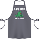 T-Rex Hates Backstroke Funny Swimmer Swim Cotton Apron 100% Organic Steel