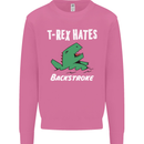 T-Rex Hates Backstroke Funny Swimmer Swim Mens Sweatshirt Jumper Azalea