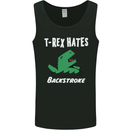 T-Rex Hates Backstroke Funny Swimmer Swim Mens Vest Tank Top Black