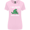 T-Rex Hates Backstroke Funny Swimmer Swim Womens Wider Cut T-Shirt Light Pink