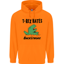 T-Rex Hates Backstroke Funny Swimming Swim Childrens Kids Hoodie Orange