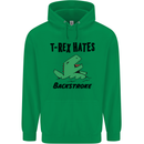 T-Rex Hates Backstroke Funny Swimming Swim Mens 80% Cotton Hoodie Irish Green