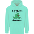 T-Rex Hates Backstroke Funny Swimming Swim Mens 80% Cotton Hoodie Peppermint