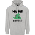T-Rex Hates Backstroke Funny Swimming Swim Mens 80% Cotton Hoodie Sports Grey
