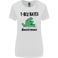 T-Rex Hates Backstroke Funny Swimming Swim Womens Wider Cut T-Shirt White