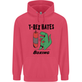 T-Rex Hates Boxing Funny Boxer MMA Sport Childrens Kids Hoodie Heliconia