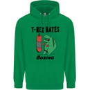 T-Rex Hates Boxing Funny Boxer MMA Sport Childrens Kids Hoodie Irish Green