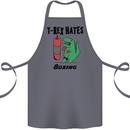 T-Rex Hates Boxing Funny Boxer MMA Sport Cotton Apron 100% Organic Steel