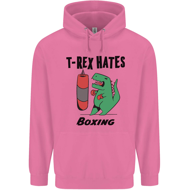 T-Rex Hates Boxing Funny Boxer MMA Sport Mens 80% Cotton Hoodie Azelea