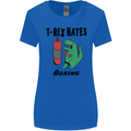 T-Rex Hates Boxing Funny Boxer MMA Sport Womens Wider Cut T-Shirt Royal Blue
