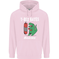 T-Rex Hates Boxing Funny Boxer Sport MMA Childrens Kids Hoodie Light Pink
