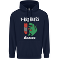T-Rex Hates Boxing Funny Boxer Sport MMA Childrens Kids Hoodie Navy Blue