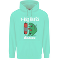 T-Rex Hates Boxing Funny Boxer Sport MMA Childrens Kids Hoodie Peppermint