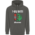 T-Rex Hates Boxing Funny Boxer Sport MMA Childrens Kids Hoodie Storm Grey