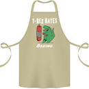 T-Rex Hates Boxing Funny Boxer Sport MMA Cotton Apron 100% Organic Khaki