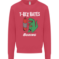 T-Rex Hates Boxing Funny Boxer Sport MMA Kids Sweatshirt Jumper Heliconia