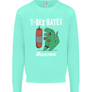 T-Rex Hates Boxing Funny Boxer Sport MMA Mens Sweatshirt Jumper Peppermint