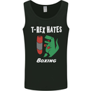 T-Rex Hates Boxing Funny Boxer Sport MMA Mens Vest Tank Top Black
