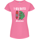 T-Rex Hates Boxing Funny Boxer Sport MMA Womens Petite Cut T-Shirt Azalea