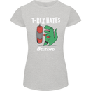 T-Rex Hates Boxing Funny Boxer Sport MMA Womens Petite Cut T-Shirt Sports Grey