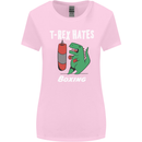 T-Rex Hates Boxing Funny Boxer Sport MMA Womens Wider Cut T-Shirt Light Pink