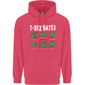 T-Rex Hates Funny Dinosaurs Jurassic Gym Childrens Kids Hoodie Heliconia