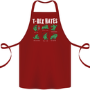 T-Rex Hates Funny Dinosaurs Jurassic Gym Cotton Apron 100% Organic Maroon