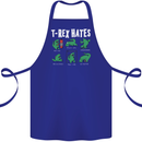 T-Rex Hates Funny Dinosaurs Jurassic Gym Cotton Apron 100% Organic Royal Blue