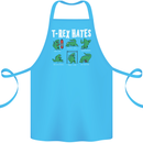 T-Rex Hates Funny Dinosaurs Jurassic Gym Cotton Apron 100% Organic Turquoise