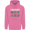 T-Rex Hates Funny Dinosaurs Jurassic Gym Mens 80% Cotton Hoodie Azelea