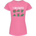 T-Rex Hates Funny Dinosaurs Jurassic Gym Womens Petite Cut T-Shirt Azalea