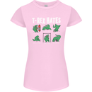 T-Rex Hates Funny Dinosaurs Jurassic Gym Womens Petite Cut T-Shirt Light Pink