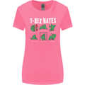 T-Rex Hates Funny Dinosaurs Jurassic Gym Womens Wider Cut T-Shirt Azalea