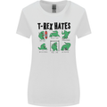 T-Rex Hates Funny Dinosaurs Jurassic Gym Womens Wider Cut T-Shirt White