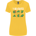 T-Rex Hates Funny Dinosaurs Jurassic Gym Womens Wider Cut T-Shirt Yellow