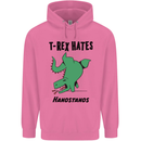 T-Rex Hates Handstands Funny Dinosaurs Childrens Kids Hoodie Azalea