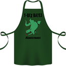 T-Rex Hates Handstands Funny Dinosaurs Cotton Apron 100% Organic Forest Green