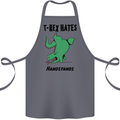 T-Rex Hates Handstands Funny Dinosaurs Cotton Apron 100% Organic Steel