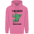 T-Rex Hates Handstands Funny Dinosaurs Mens 80% Cotton Hoodie Azelea