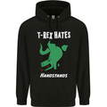T-Rex Hates Handstands Gymnastics Dinosaur Childrens Kids Hoodie Black