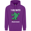 T-Rex Hates Handstands Gymnastics Dinosaur Childrens Kids Hoodie Purple